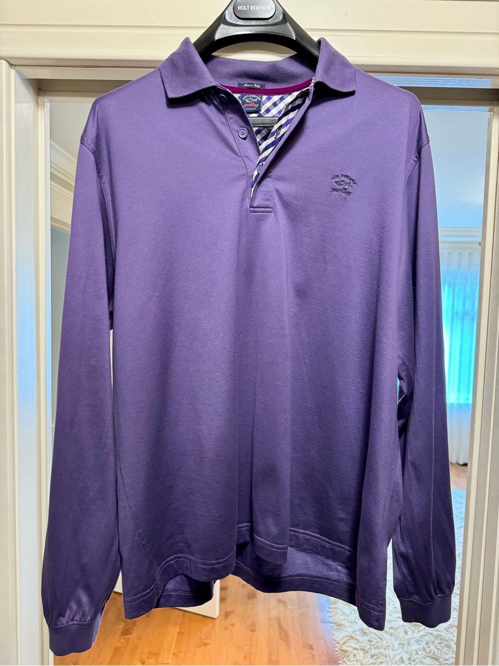 NWOT❗️Paul & Shark Long-Sleeve Polo Shirt - Purple